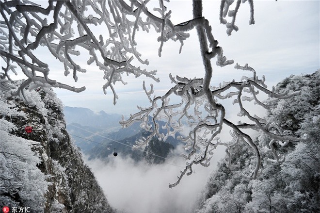 Mùa đông đẹp như cổ tích ở Thiên Môn Sơn