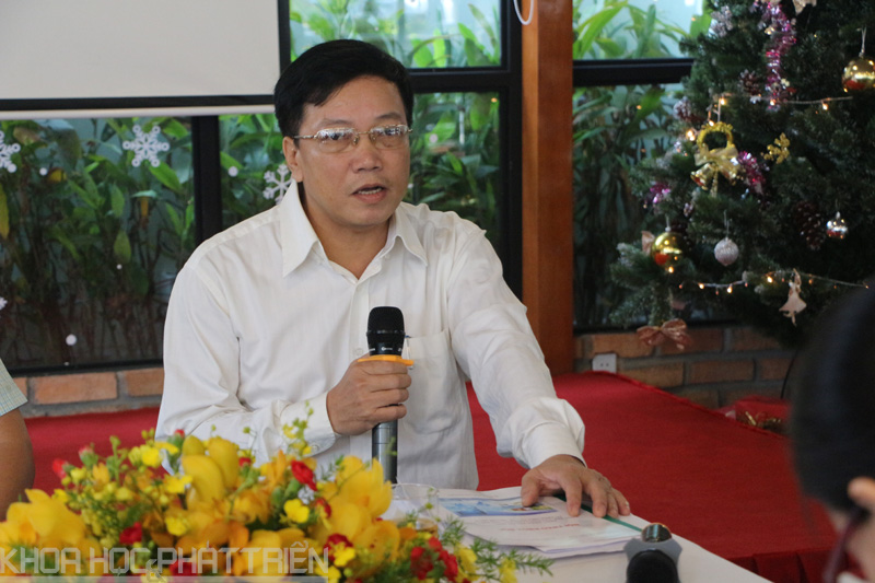 Ông Nguyễn Khắc Thanh - Phó Giám đốc Sở KH&CN chia sẻ tại buổi tọa đàm