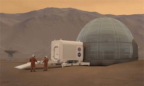 Mô hình tàu thăm dò sao Hỏa của NASA. Ảnh: NASA
