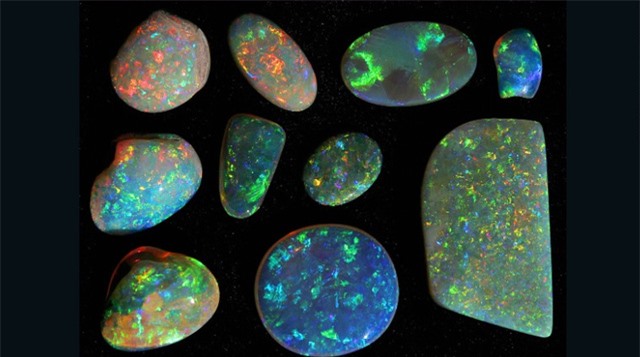 Một số mẫu đá opal được tìm thấy trên thế giới (Ảnh: Getty)