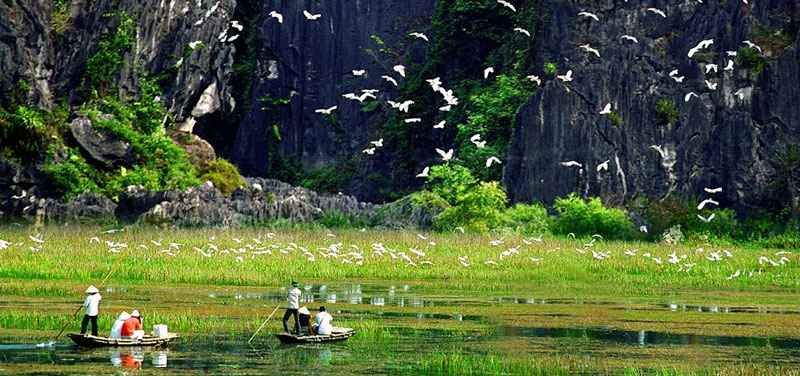 Vân Long được đưa vào khai thác du lịch từ năm 1998 và hiện là một trọng điểm du lịch của Quốc gia Việt Nam.