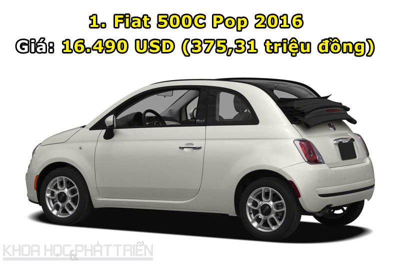1. Fiat 500C Pop 2016.