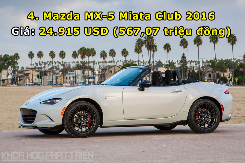 4. Mazda MX-5 Miata Club 2016.