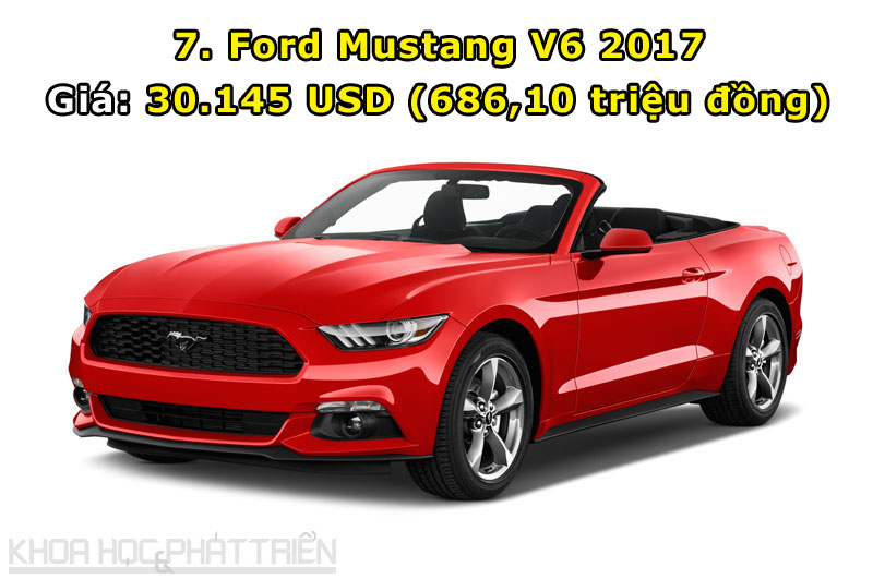 7. Ford Mustang V6 2017.