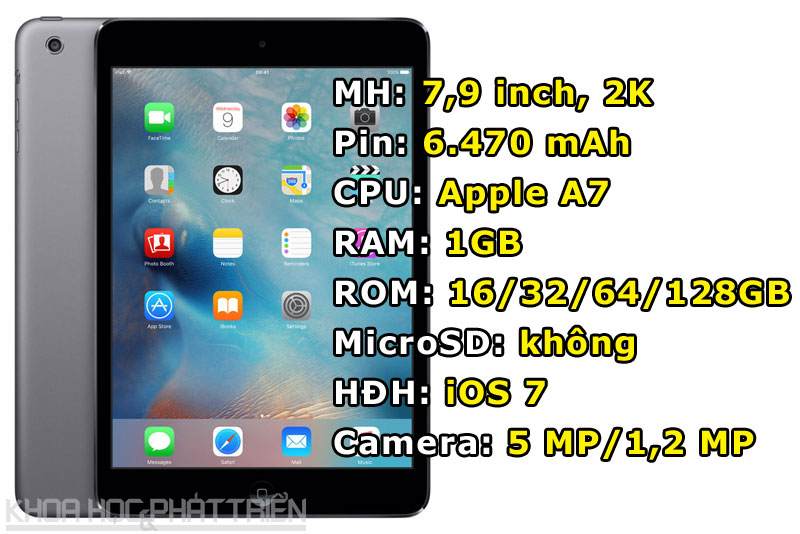 9. iPad Mini 2 (64.107 điểm).
