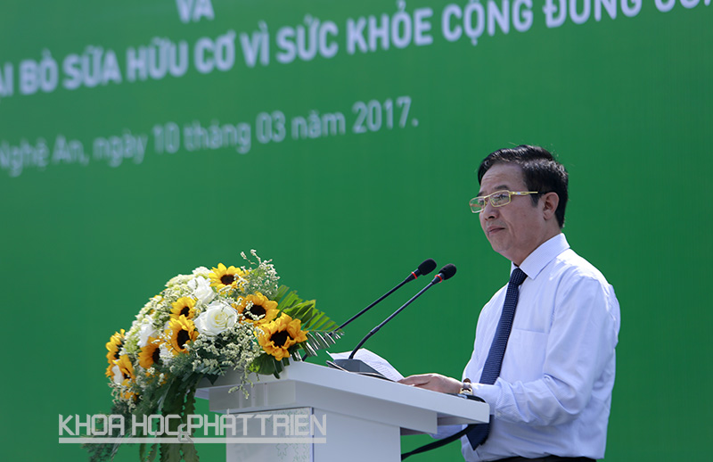 Ông Hoàng Thanh Vân – Cục trưởng cục Chăn nuôi phát biểu. Ảnh: Loan Lê
