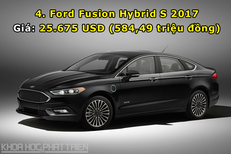 4. Ford Fusion Hybrid S 2017.