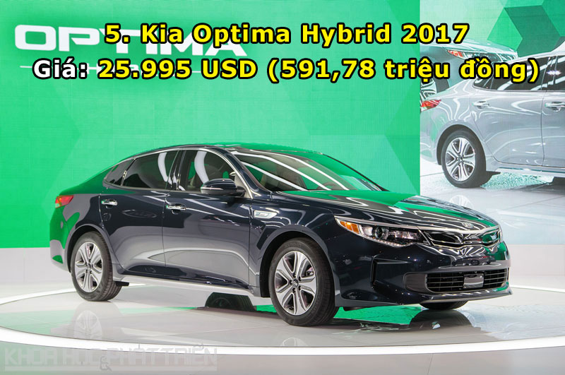 5. Kia Optima Hybrid 2017 phiên bản cơ sở.
