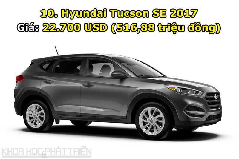 10. Hyundai Tucson SE 2017.