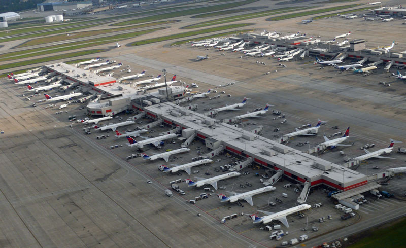 1. Sân bay quốc tế Hartsfield-Jackson Atlanta (Mỹ) - số hành khách: 101,5 triệu/năm.