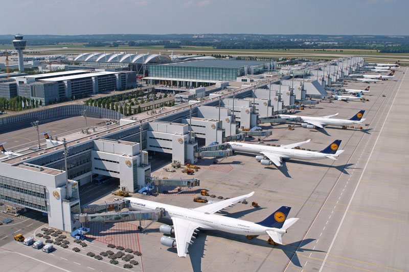 7. Sân bay quốc tế Munchen Franz Josef Strauss (Đức) - số hành khách: 40.981.522 người/năm.