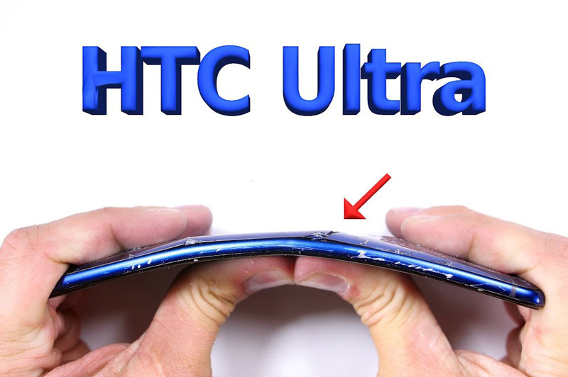 Bẻ cong HTC U Ultra.