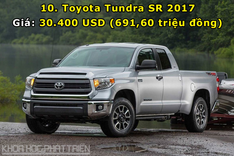 10. Toyota Tundra SR 2017.