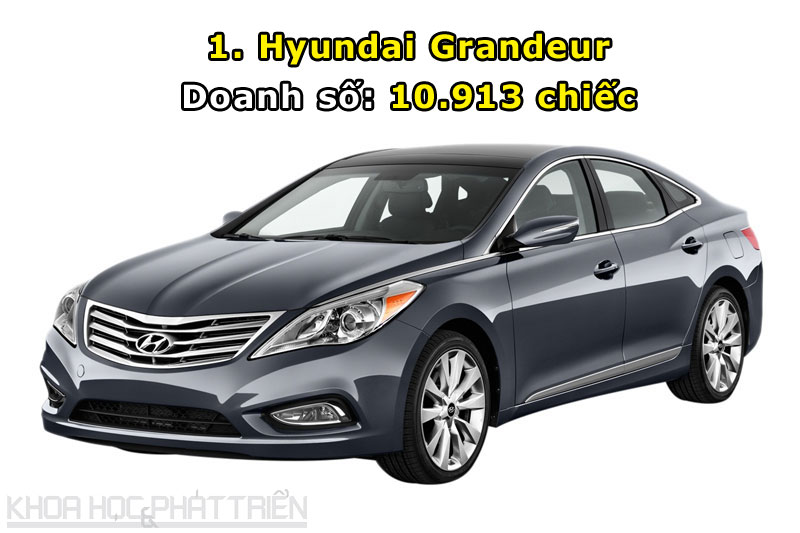 Hyundai Grandeur là mẫu xe được ưa chuộng nhất tại Hàn Quốc tháng 2/2017.