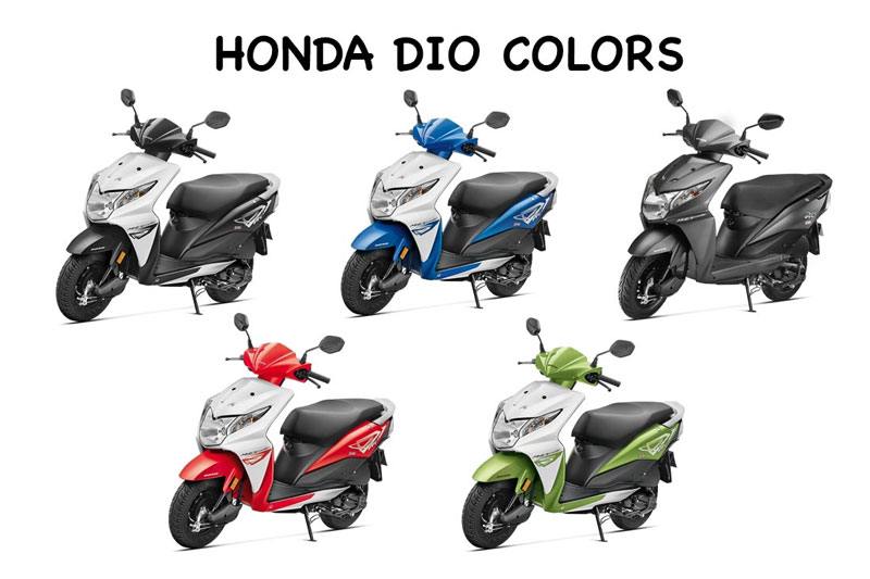 5 màu sắc của Honda Dio 2017.