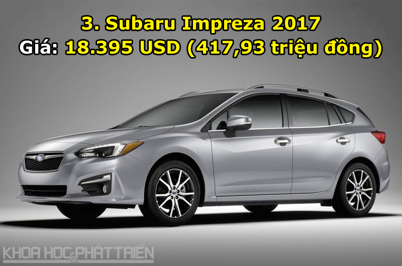 3. Subaru Impreza 2017.