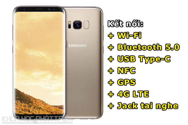 Galaxy S8 có khả năng kết nối mạng 4G LTE với tốc độ 1 Gbps (Gigabits/giây).