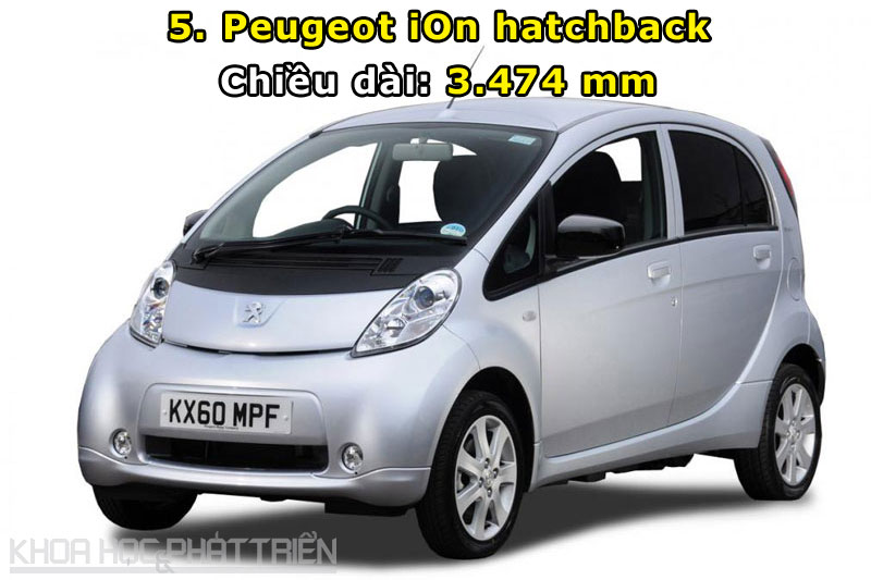 5. Peugeot iOn hatchback.