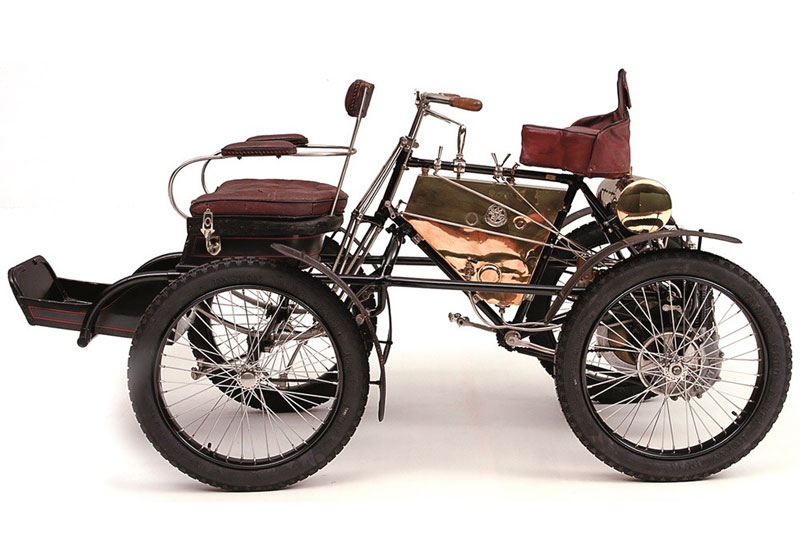 8. De Dion-Bouton Quadricycle (1891).