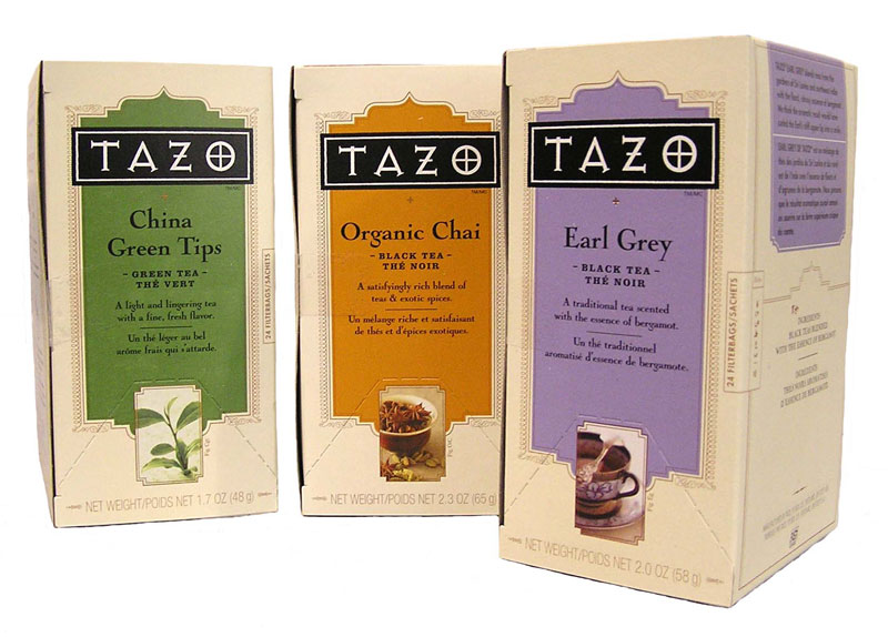3. Tazo. Là nhà sản xuất và phân phối trà và trà thảo dược được thành lập tại Mỹ năm 1994 bởi Steven Smith. Năm 1999, Starbucks đã mua lại thương hiệu này.