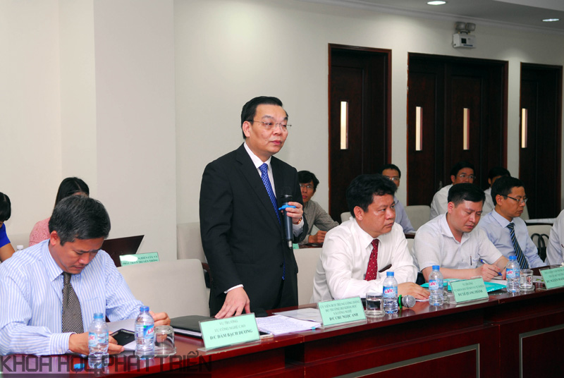 Bộ trưởng Chu Ngọc Anh phát biểu tại Lễ ký kết   Ảnh: MT