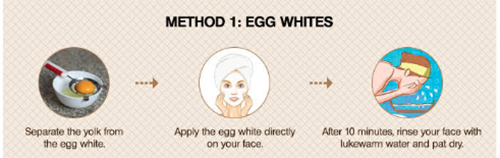 Cách sử dụng mặt nạ lòng trắng trứng gà.