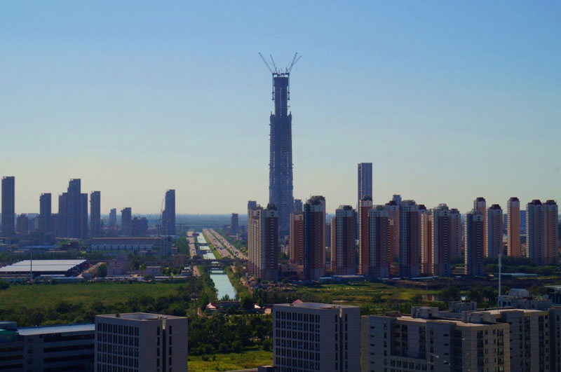 6. Goldin Finance 117 (117 tầng). Tòa nhà chọc trời ở Thiên Tân, Trung Quốc. Việc xây dựng bắt đầu vào năm 2008 và tòa nhà được dự kiến hoàn thành vào năm 2018. 