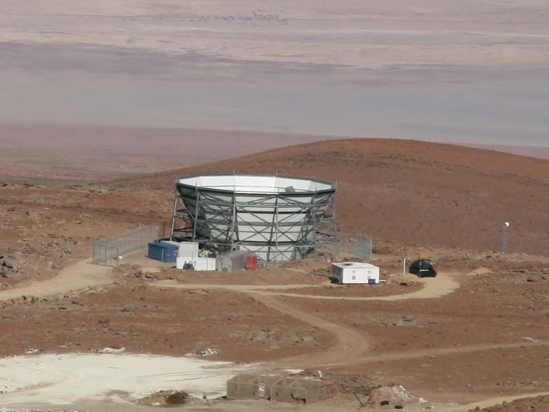 4. Kính thiên văn Cosmology Atacama (Chile). Chiều cao: 5.190m.