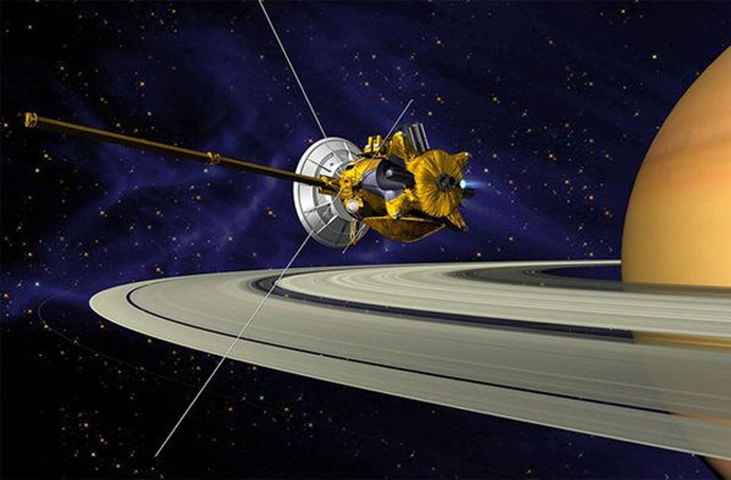 Hình vẽ mô tả hoạt động của Cassini xung quanh Sao Hỏa. (Nguồn: NASA)