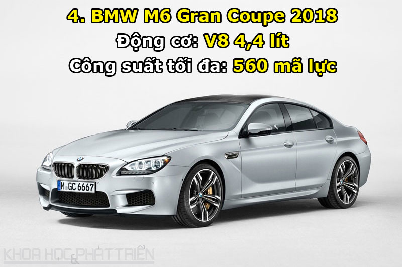 4. BMW M6 Gran Coupe 2018.