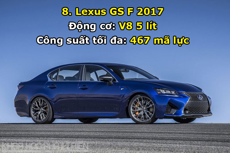 8. Lexus GS F 2017.