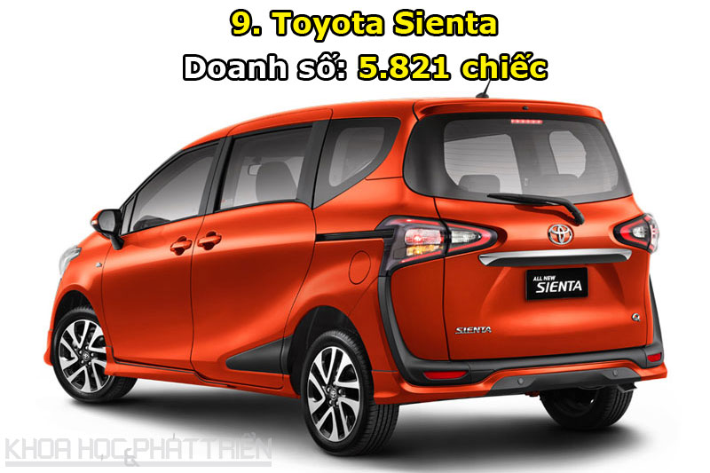 9. Toyota Sienta.