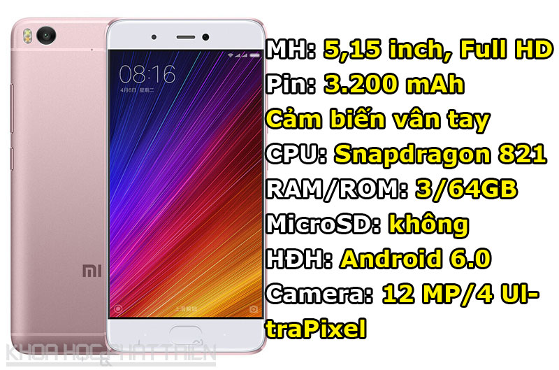 Xiaomi Mi 5s.