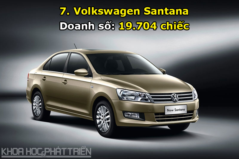 7. Volkswagen Santana.