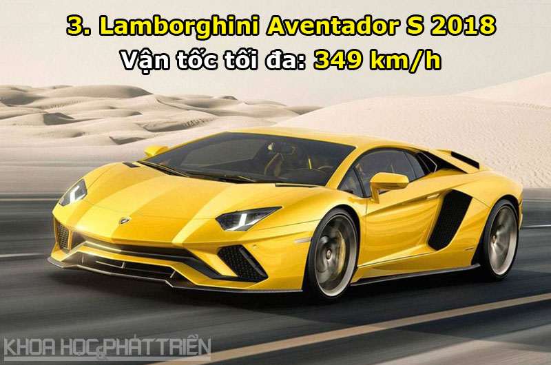 3. Lamborghini Aventador S 2018.