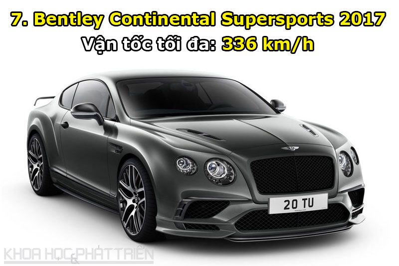 7. Bentley Continental Supersports 2017.