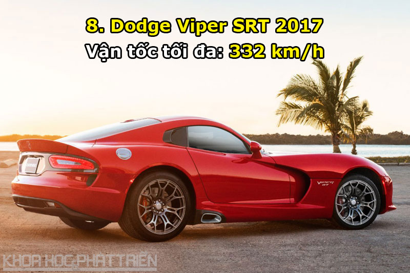 8. Dodge Viper SRT 2017.