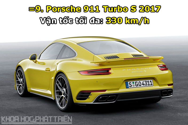 =9. Porsche 911 Turbo S 2017.