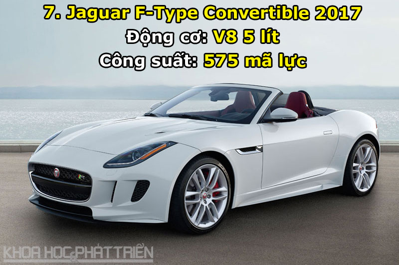 7. Jaguar F-Type Convertible 2017.