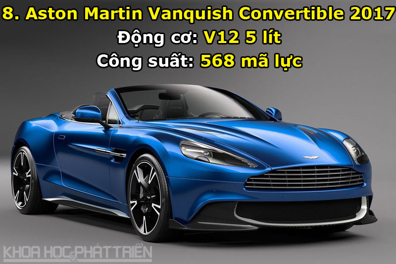 8. Aston Martin Vanquish Convertible 2017.