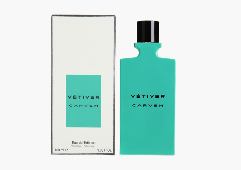 5. Carven Vetiver. Với mùi hương tươi mát, nước hoa là sự kết hợp hoàn hảo của mùi hương của cỏ geranium, bưởi và sả.
