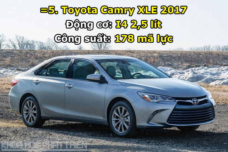 =5. Toyota Camry XLE 2017.