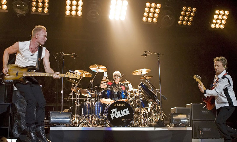 7. The Police Reunion Tour (doanh thu: 362 triệu USD). Là chuyến lưu diễn vòng quanh thế giới hồi năm 2007 - 2008 của nhóm nhạc The Police đánh dấu kỷ niệm 30 năm thành lập nhóm. 
