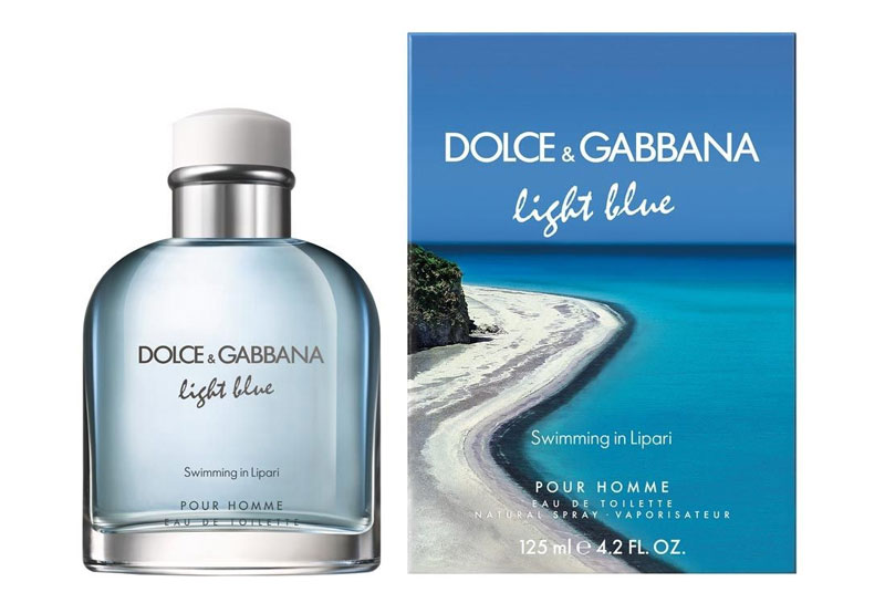 8. Dolce & Gabbana Light Blue Swimming In Lipari Pour Homme. Loại nước hoa này được các quý ông lựa chọn sử dụng những ngày Hè oi bức với hương thơm tươi mát của cỏ và bưởi.