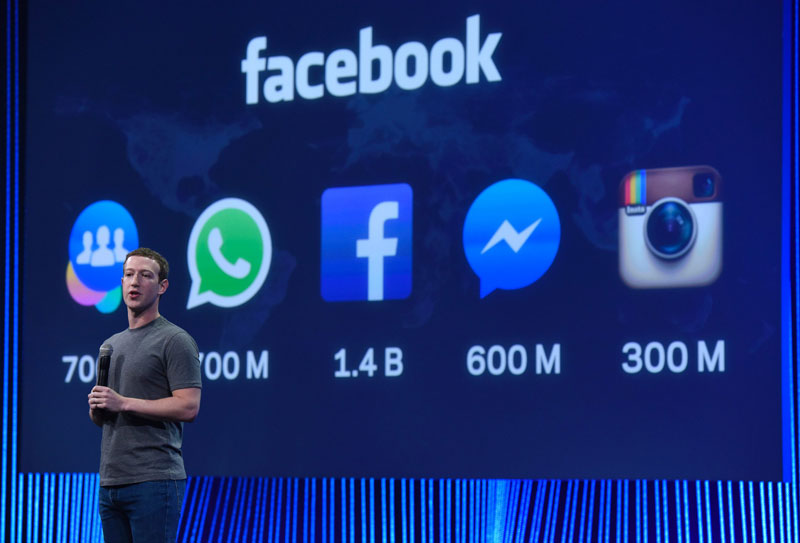 5. Facebook - giá trị thương hiệu: 52,6 tỷ USD. Là công ty mạng xã hội trực tuyến và dịch vụ mạng xã hội có trụ sở tại Menlo Park, bang California, Mỹ. Doanh thu thương hiệu này hàng năm là 17,4 tỷ USD.