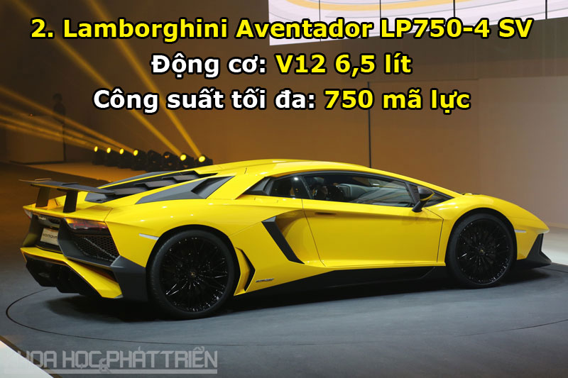 2. Lamborghini Aventador LP750-4 SV.