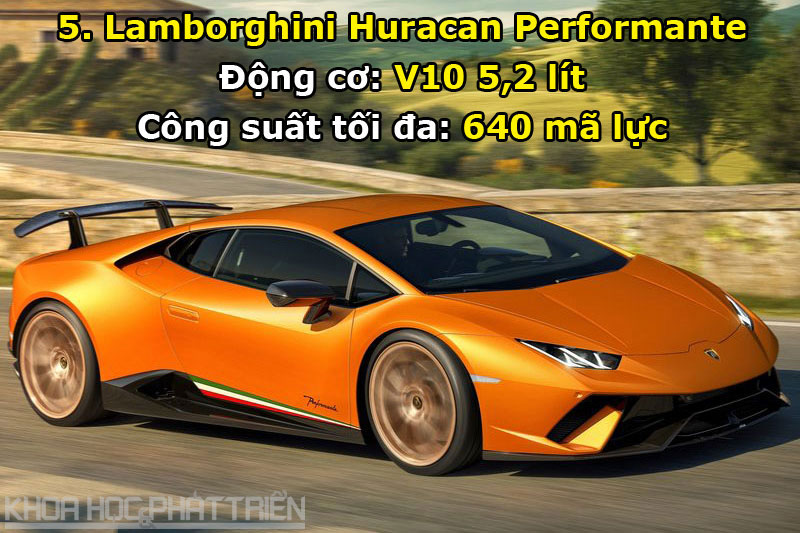 5. Lamborghini Huracan Performante.