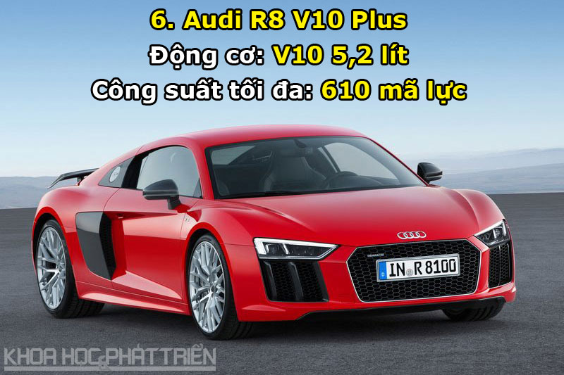 6. Audi R8 V10 Plus.