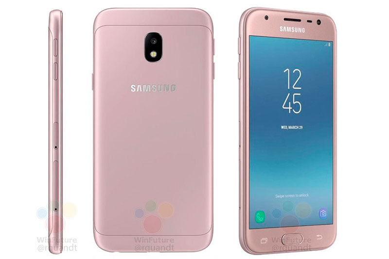 Hình ảnh rò rỉ của Samsung Galaxy J3 2017.