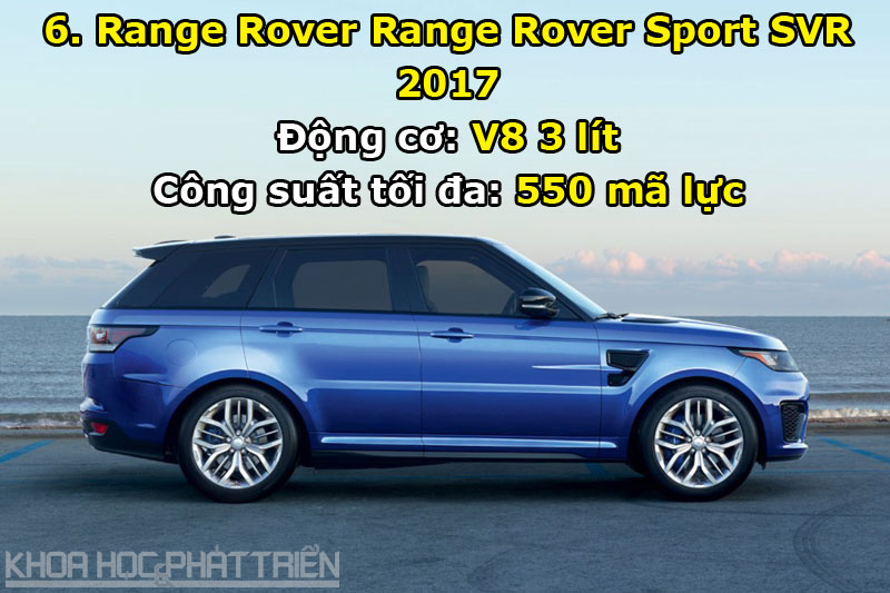 6. Range Rover Range Rover Sport SVR 2017.